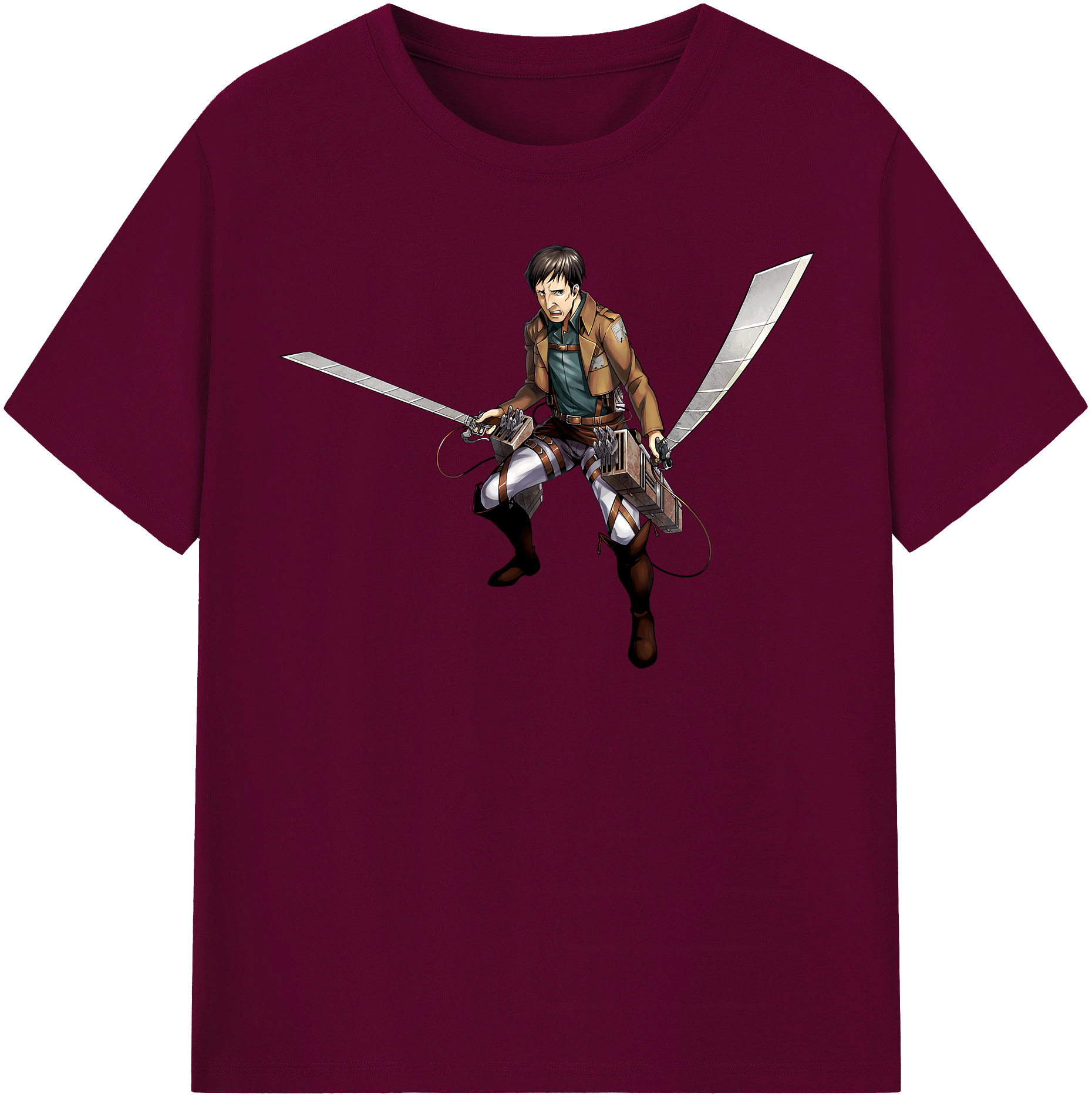 （画像用） 進撃の巨人 Attack on Titan レディースカジュアルプリントTシャツ（綿100％）